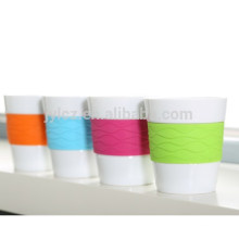 espresso coffee cup with silicone band